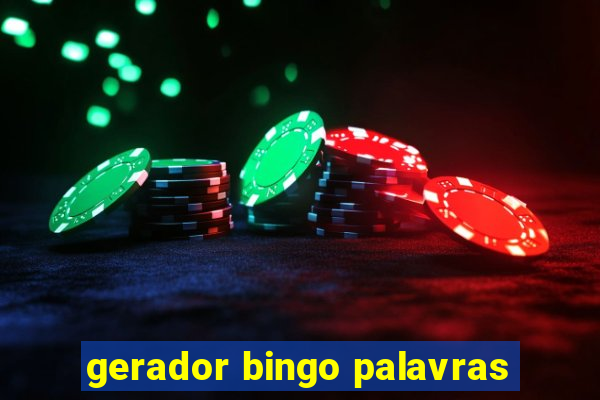 gerador bingo palavras